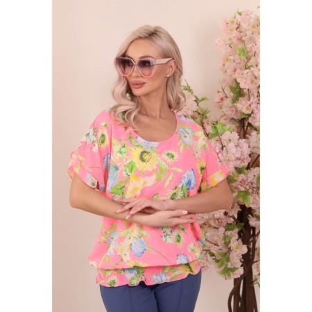 Female blouse, size 48, pink color-3