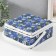 Casket for needlework "Field flowers on blue" 20x20x11 cm
