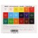 Watercolor paints, + 1 brush, in a plastic box, 18 colors