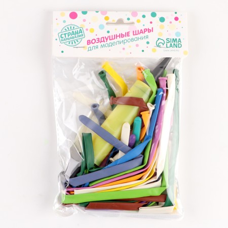 A ball for twisting 160, set 24 pcs. + pump, mix color-2