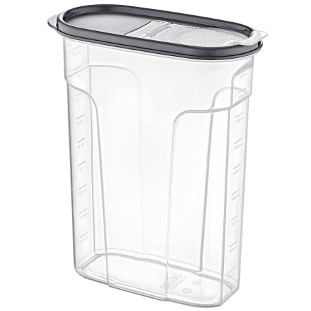 Container for bulk products EMHOUSE, food, with a dispenser cover, 2400 ml