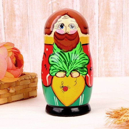 Nesting doll "Turnip" 6 in 1, mix-7