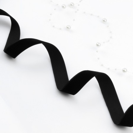 Velvet tape, 20 mm, 18 ± 1 m, black color No. 03-1