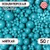 Confectionery sprinkling "pearls", dark turquoise, 50 g