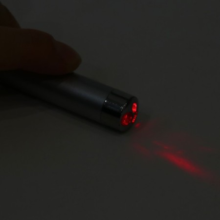 Laser pointer, with carbine, range 1 km, 3 lr 44, 7.3 x 1.2 cm, silver-5