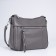 Cross-Bodi Bag with zipper, brown-gray color