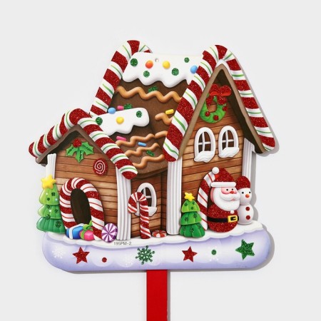 Topper decorative "New Year's house" 27.5x70 cm-3