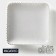 Porcelain plate square Magistro "Blanche. Flower ", 30 × 30 cm, white color