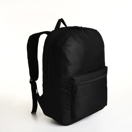 Youth backpack with lightning, external pocket, black color-2
