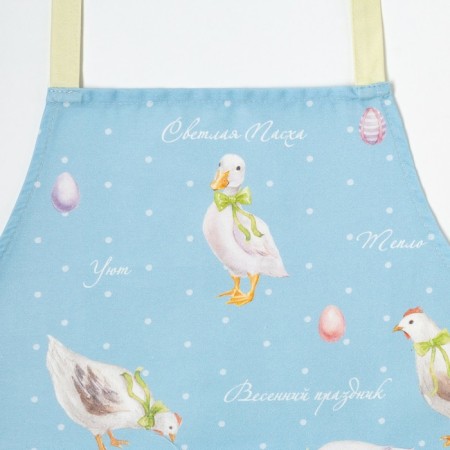 Apron Ethel "Easter joys" 60x70 cm, 100% cotton, sarzha 190 g/m2-1