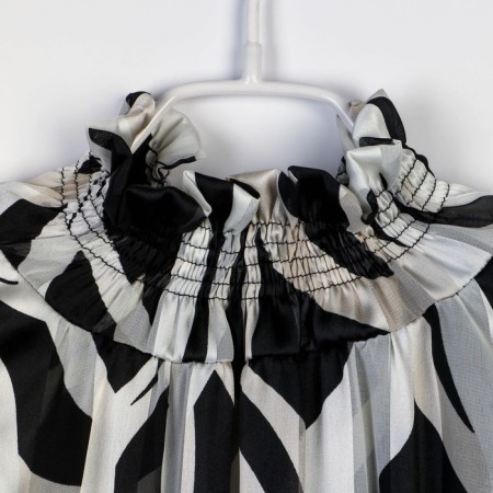 Shiphon dress SL, 40, striped-5