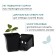 A pot for seedlings, 500 ml, d = 9 cm, h = 9.5 cm, black