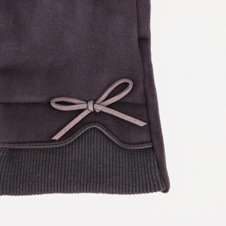 Female gloves, gray, dimensionless color-1