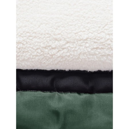 Winter park for a girl, height 140 cm, dark green color-12