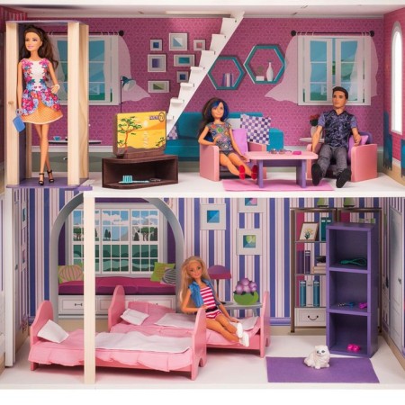 Puppet house "Florence" (with furniture)-10