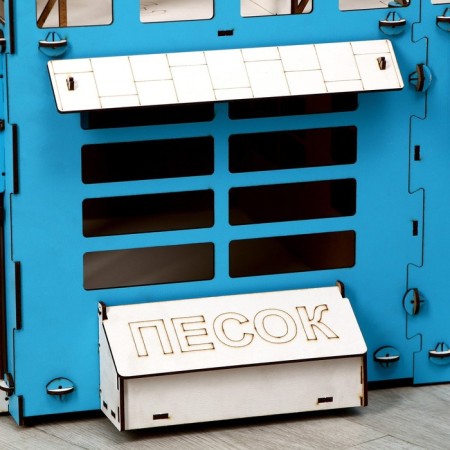 The prefabricated wooden model "Parking" Color-8