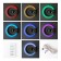 Electronic wall clock: 7 backlight modes, alarm clock, thermometer, 30.5 x 3.5 cm