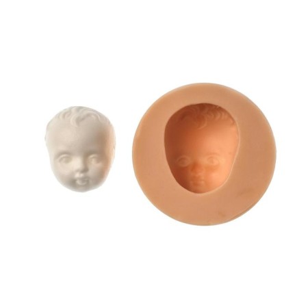 Mold Silicon No. 964 "Boy" 2.7 cm x 2.2 cm, depth 1.2 cm mix-1