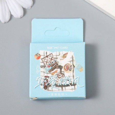 Stickers for creativity "Picnic" set 46 pcs 4.4x4.4x1.1 cm-3