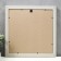 Photo frame plastic 30x30 cm, gold with white (plastic screen)