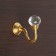 Hook for curtains ks007, one -rod, color gold