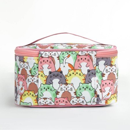 Cosmetic bag with lightning, pink/multi -colored color-1