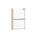 Smile shoe, 550x250x900, white/oak sonom