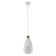Suspension Bayerlux "perforation" E27 white 15x15x25-125cm