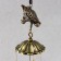 Wind Music Metal "Cash toad with Monet" 3 bells 34x5.6x5.6 cm