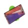 Luazon phone stand, folding, adjustable height, rubber insert, green