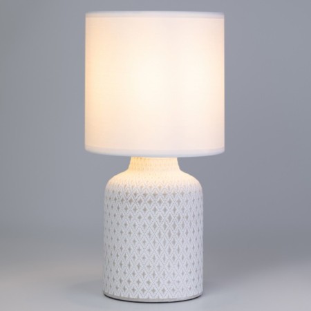 RIVOLI Sabrina 1he14, 40 watts ceramics white with a lampshade-3
