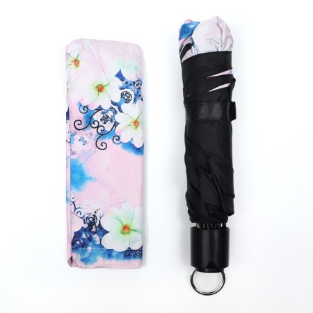 Mechanical umbrella “Aerial flowers”, eponge, 4 additions, 8 knitting needles, r = 48 cm, color mix-8