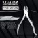 Pedicure nippers "Premium", hidden spring, curved handle, 12.5 cm, blade length - 17 mm, silver color