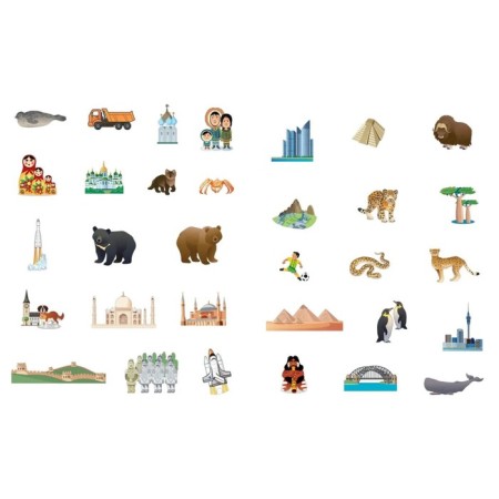 My first encyclopedia with stickers. Atlas of the world. Shekhtman V.-4