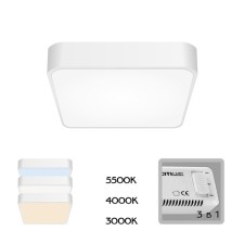 Citilux Lamp Cooper CL724K24V0, 30x30x5.5 cm, 1x24W, LED, white color