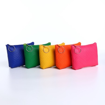 Monetnik's wallet with a zipper, color mix