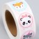 Stick Paper "Muzzle animals" d = 2.5 cm 500 pcs in a roll 3x6.5x6.5 cm