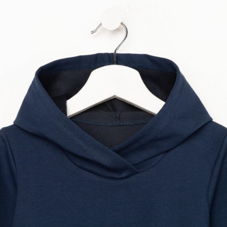 Costume for a boy (sweatshirt/pants), dark blue color, height 98-7