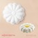 Form for mousse desserts and baking konfinetta "chamomile", silicone, 22 × 4.5 cm, white color