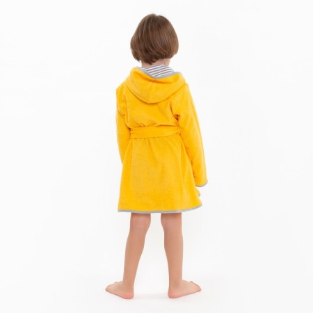 Yellow bathrobe/tiger, height 104, maistra, 100% cotton-2