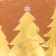 Golden embossing craft package, round handle, "Born Forest" 33 x 25 x 12 cm, 120 g 10574