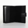 Male purse on magnet 3 in 1, department for auto documents, passports, black color