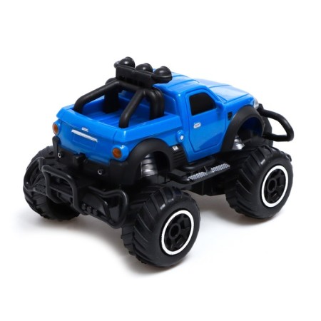 Radio -controlled jeep "pickup", works on batteries, blue color-2
