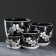 Set of flower pots 4 pcs. Night violet 0.4 / 1 / 2.5 / 5 l