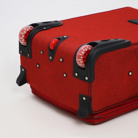 Small 24 suitcase "on lightning, code castle, with extension, burgundy color-7