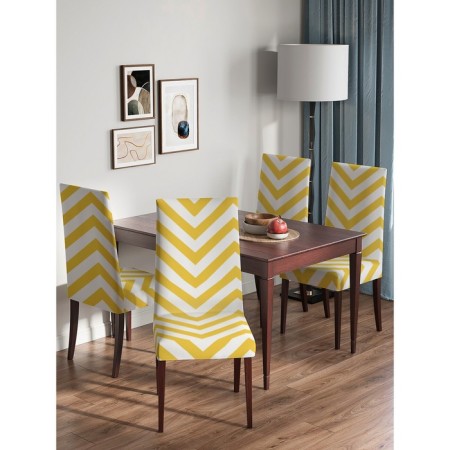 Czech on the chair "Flying Zigzag", decorative, velor-3