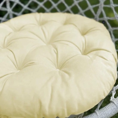 Pillow for swing "Tina", diameter 60 cm, cream color-3