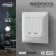 Luazon Lighting "Antei" switch, 10 A, 2 keys, hidden, backlight, white