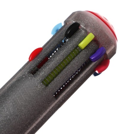 Automatic ball handle, 10 colors, "carioca", 1.0 mm node, standard palette, mix-10
