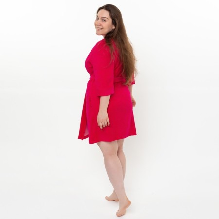 Women's robe, raspberry color, size 44-4